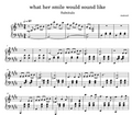 what her smile would sound like